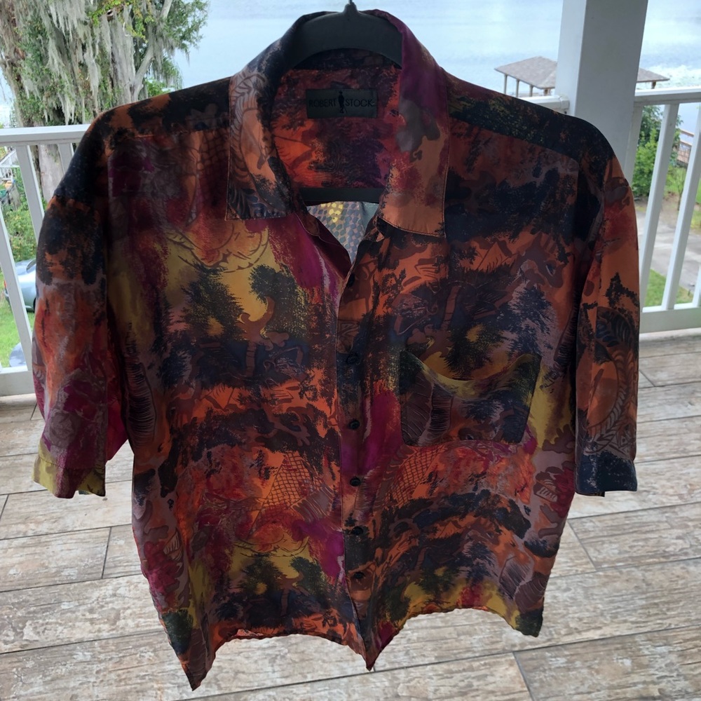 Men’s Vintage Silk Button Down